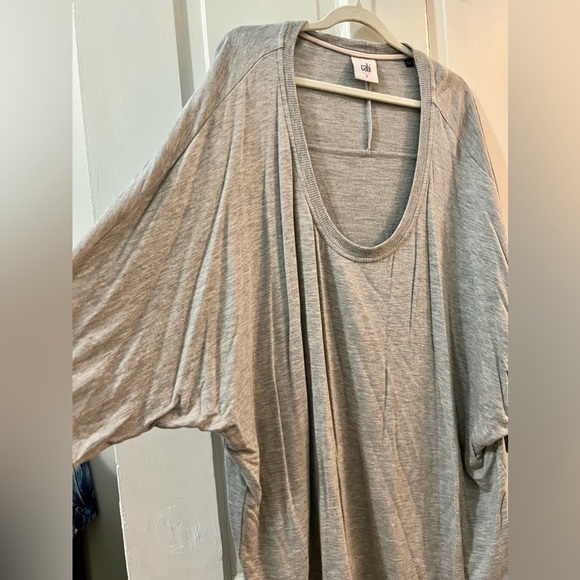 Cabi Gray Shirt, Dolman Short Sleeve, size Large - Picture 2 of 4